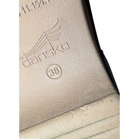 Dansko Brenna EU 38 Cordovan Milled Leather Clogs Womens Comfort Nurse - Picture 12 of 14